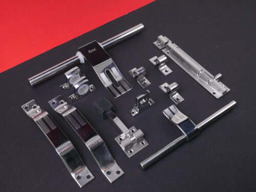 5mm Stainless Steel Mirror Finish Heavy Doorkit - 03