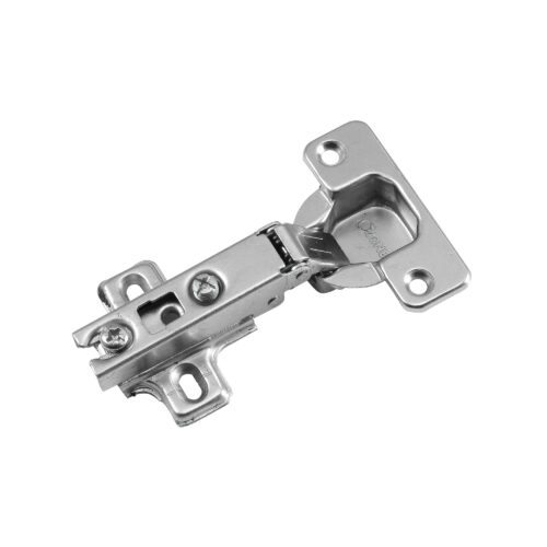Auto Close Screw-on Thick Door Hinge with 2 hole Mounting Plate