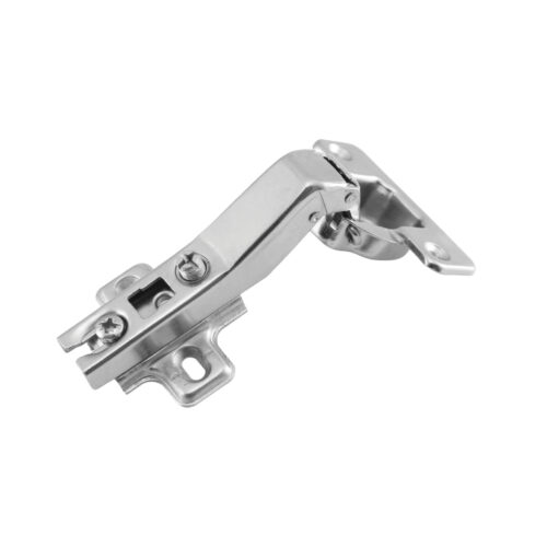 Auto Close Screw-On 30°/45° Face Angle Hinge With 2 Hole Mounting Plate & Cover Cap