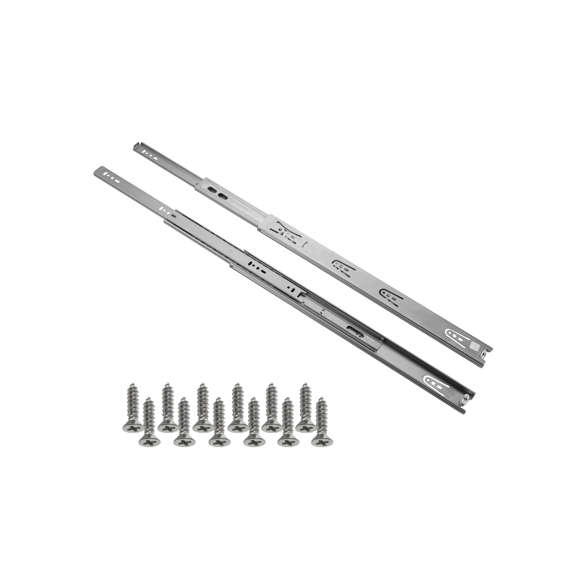 Full Extension SS 304 Drawer Slides for Effortless Movement & Handleless Designs