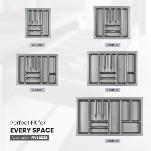 PVC Cutlery Tray with CluttFree Organization with Defined Compartments